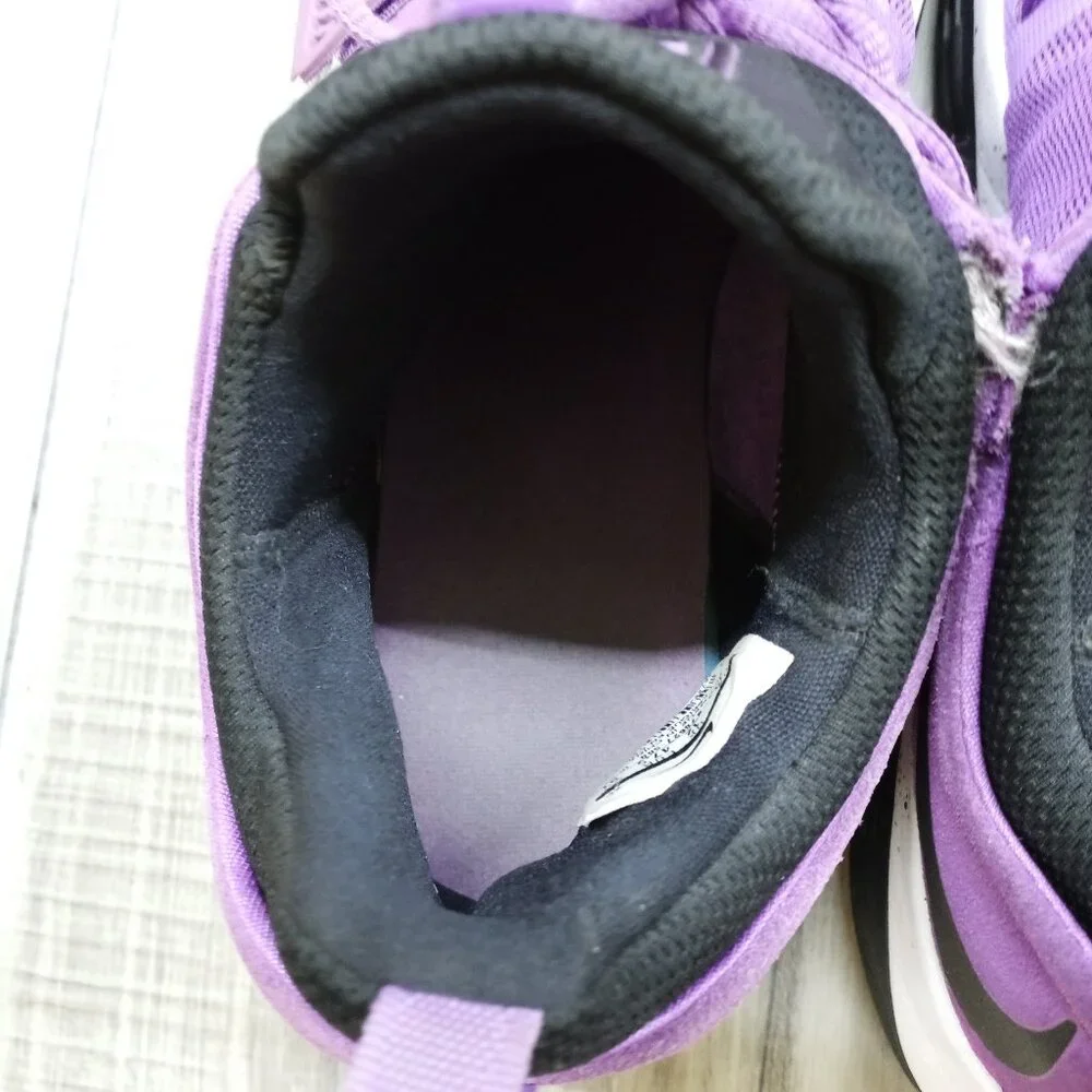 Nike PG 1 Bright Violet 2017 Purple Black White Suede Size 13 Paul George